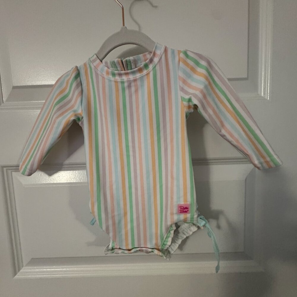 Rufflebutts long sleeve swimsuit